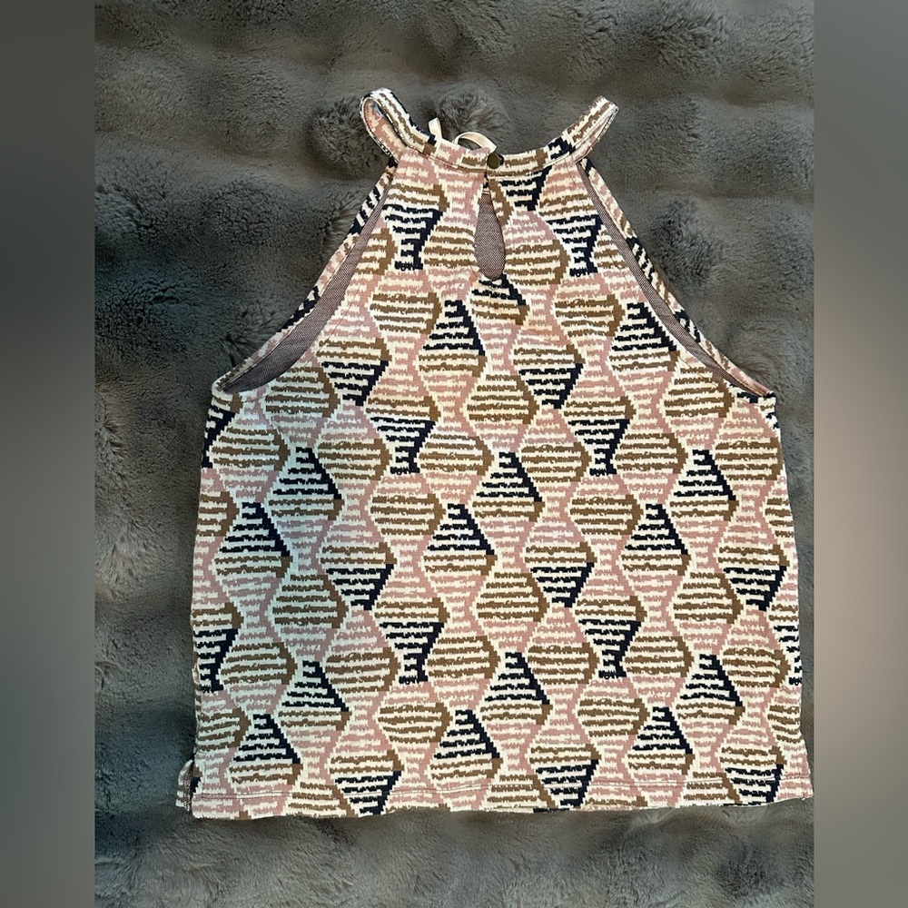 Anthropology Nwt Patterned Halter Neck Top - image 2